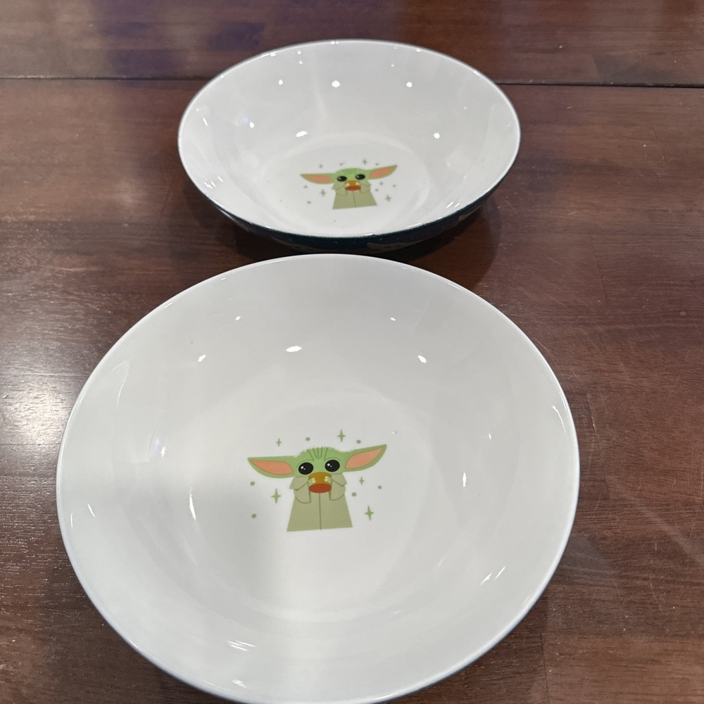 Stars Wars The Mandalorian Pasta Bowl Set Of 2 Pasta Bowl X Large  46 Oz Ceramic